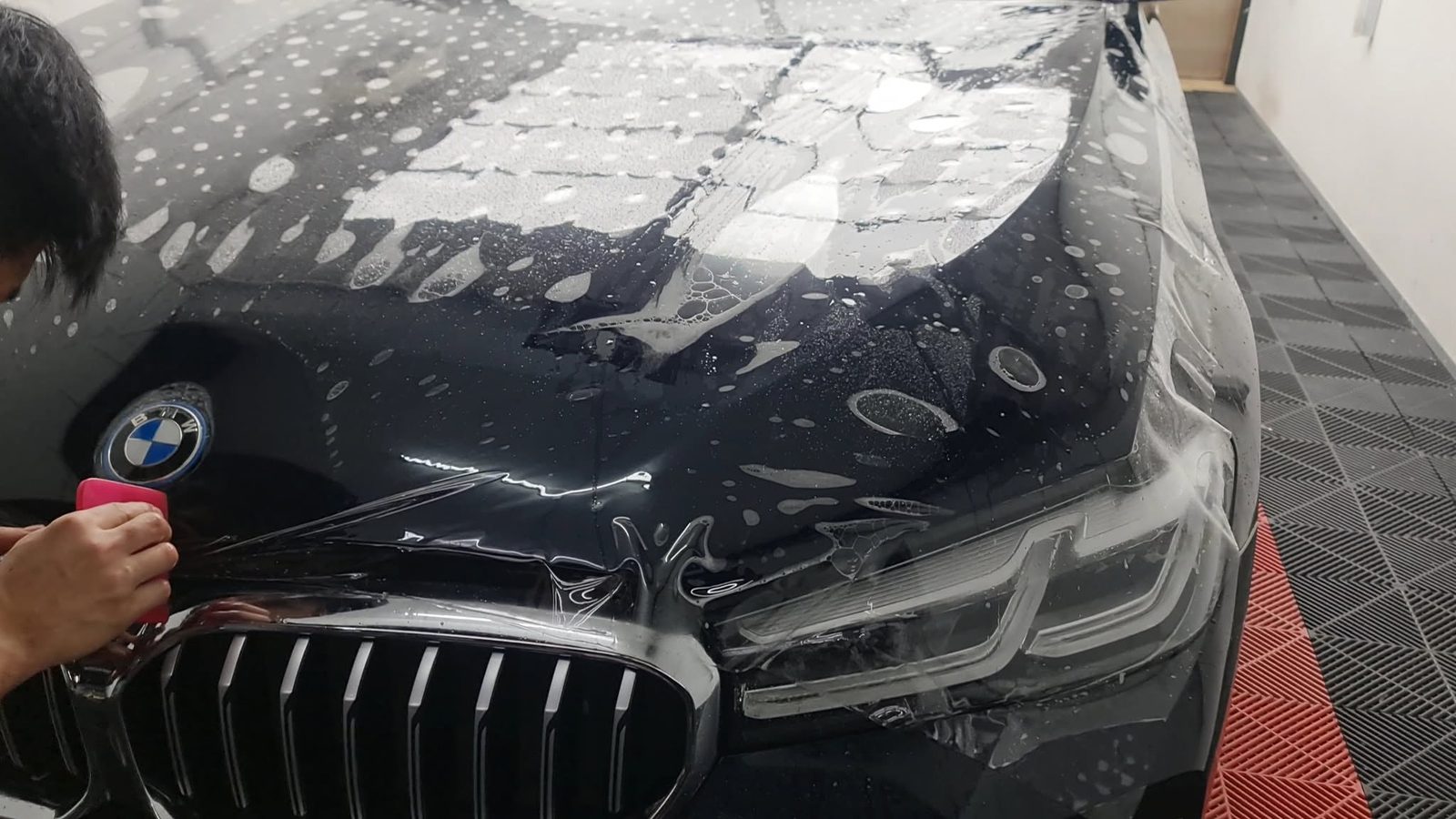 Paint protection film installation on BMW at Car Pro Detailing Centre