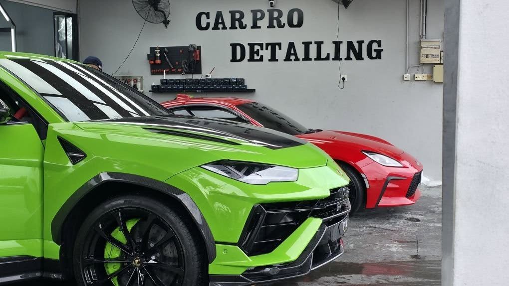 Car Pro Detailing Centre workshop with performance cars